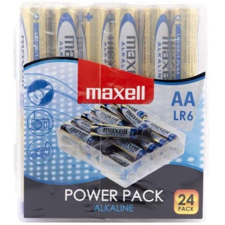 Maxell Power Pack AA (R6) alkáli elem 24db (visszazárható)