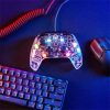 HP HyperX Clutch Gladiate USB-C gamepad játékvezérlő átlátszó-fekete