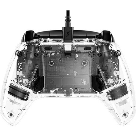 HP HyperX Clutch Gladiate USB-C gamepad játékvezérlő átlátszó-fekete