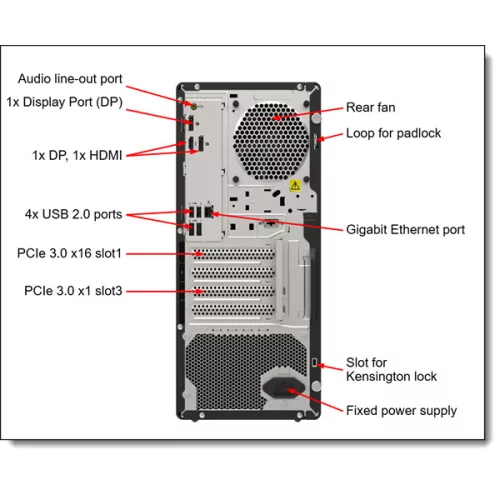 LENOVO SRV LENOVO torony szerver - ST45 V3 (3.5"), 4C AMD EPYC 4124P 3.8GHz, 1x16GB, 2x480GB S4520 RI SSD, Software RAID, 500W.