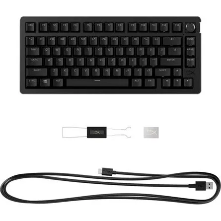 HP HyperX Alloy Rise 75 USB angol (US) gaming HyperX Red mec