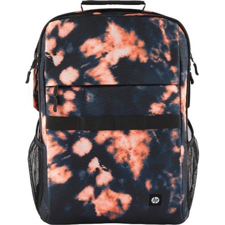 HP Campus XL 16,1" notebook poliészter hátizsák fekete-narancssárga (Tie-dye)