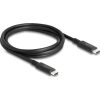 Delock USB4 Gen3×2 -> USB4 M/M adatkábel 1.2m fekete