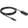Delock Aktív USB 10 Gbps bővítő kábel USB Type-C  3 m hosszú
