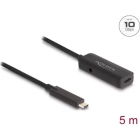   Delock Aktív USB 10 Gbps bővítő kábel USB Type-C  5 m hosszú