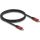 Delock USB-C -> USB-C M/M adatkábel 1m fekete-piros