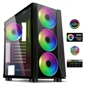   Spirit of Gamer Számítógépház - GHOST III RGB (fekete, ablak