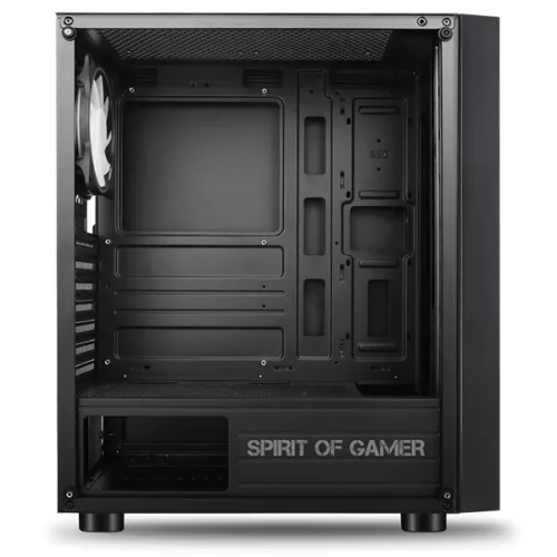 Spirit of Gamer Számítógépház - GHOST III RGB (fekete, ablak