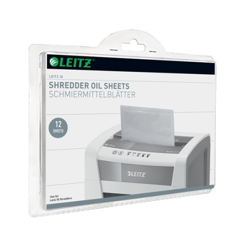 LEITZ Olajozó lap iratmegsemmisítőhöz, 12 lap, "IQ"