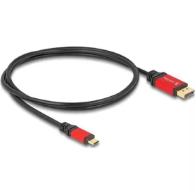   Delock USB Type-C  - DisplayPort kábel (DP Alt Mode) 8K 30 Hz-hez HDR funkcióval 1 m piros