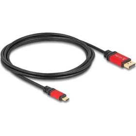   Delock USB Type-C  - DisplayPort kábel (DP Alt Mode) 8K 30 Hz-hez HDR funkcióval 2 m piros