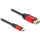 Delock USB Type-C  - DisplayPort kábel (DP Alt Mode) 8K 30 Hz-hez HDR funkcióval 3 m piros