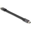 Delock USB 40 Gbps FPC lapos csík kábel USB Type-C  - USB Type-C  15 cm PD 3.0 100 W E-Marker