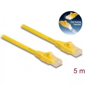  Delock RJ45 CAT6A U/UTP -> RJ45 CAT6A U/UTP M/M adatkábel 5m sárga gyors kereső funkció