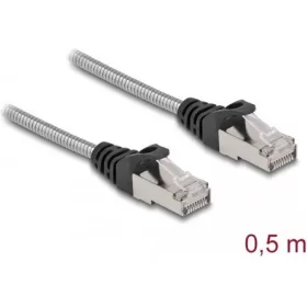   Delock RJ45 CAT6A U/FTP -> RJ45 CAT6A U/FTP M/M adatkábel 0.5m fém