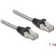 Delock RJ45 CAT6A U/FTP -> RJ45 CAT6A U/FTP M/M adatkábel 1m fém