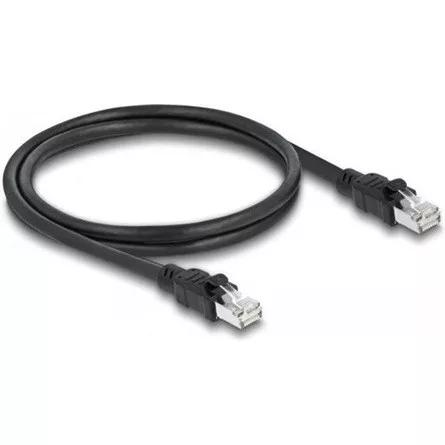 Delock RJ45 CAT6A F/UTP -> RJ45 CAT6A F/UTP M/M adatkábel 1m fekete