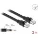 Delock RJ45 CAT6A F/UTP -> RJ45 CAT6A F/UTP M/M adatkábel 2m fekete