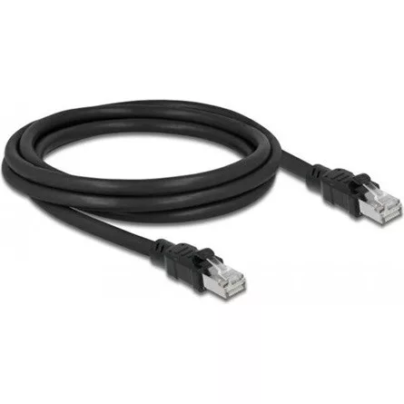 Delock RJ45 CAT6A F/UTP -> RJ45 CAT6A F/UTP M/M adatkábel 2m fekete