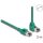 Delock PROFINET RJ45 CAT6 SF/UTP -> RJ45 CAT6 SF/UTP M/M adatkábel 3m zöld 90° egyenes/fel,