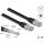 Delock RJ45 CAT6A S/FTP -> RJ45 CAT6A S/FTP M/M adatkábel 2m fekete PE, kültéri