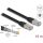 Delock RJ45 CAT6A S/FTP -> RJ45 CAT6A S/FTP M/M adatkábel 15m fekete PE, kültéri