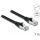 Delock RJ45 CAT6A S/FTP -> RJ45 CAT6A S/FTP M/M adatkábel 1m fekete PUR, kültéri