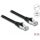 Delock RJ45 CAT6A S/FTP -> RJ45 CAT6A S/FTP M/M adatkábel 3m fekete PUR, kültéri