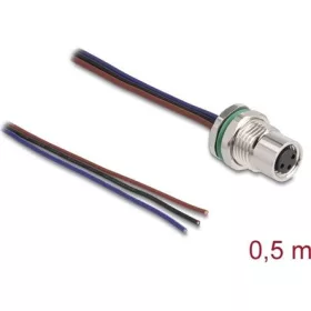  Delock M8 3pin A-code -> nyitott vezeték F/M adatkábel 0.5m