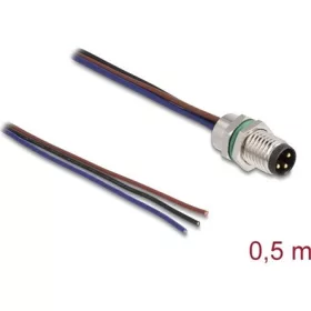   Delock M8 3pin A-code -> nyitott vezeték M/M adatkábel 0.5m