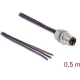 Delock M8 3pin A-code -> nyitott vezeték M/M adatkábel 0.5m