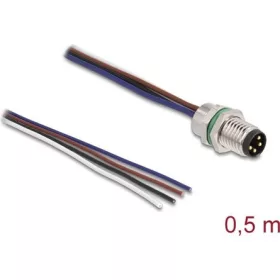   Delock M8 4pin A-code -> nyitott vezeték M/M adatkábel 0.5m