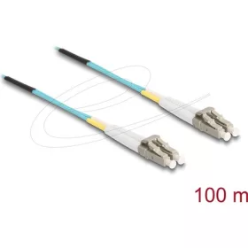   Delock Üvegszálas optikai kábel LC Duplex - LC Duplex egyszerű többszörös, OM3, 100 m