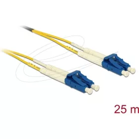  Delock Üvegszálas optikai kábel LC Duplex - LC Duplex egyszerű módozatú, OS2 25 m