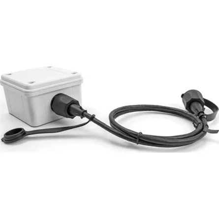 Delock RJ45 CAT6 STP -> M/M adatkábel 2m fekete IP68, védőfedéllel kültéri használatra