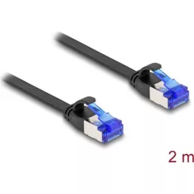   Delock RJ45 CAT6A U/FTP -> RJ45 CAT6A U/FTP M/M adatkábel 2m fekete flexibilis