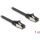 Delock RJ45 CAT8.1 U/FTP -> RJ45 CAT8.1 U/FTP M/M adatkábel 1m fekete lapos, flexibilis