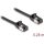 Delock RJ45 CAT8.1 U/FTP -> RJ45 CAT8.1 U/FTP M/M adatkábel 0.25m fekete flexibilis