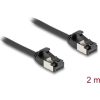 Delock RJ45 CAT8.1 U/FTP -> RJ45 CAT8.1 U/FTP M/M adatkábel 2m fekete flexibilis