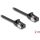 Delock RJ45 CAT8.1 U/FTP -> RJ45 CAT8.1 U/FTP M/M adatkábel 2m fekete flexibilis