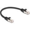 Delock RJ50 S/FTP -> RJ50 S/FTP M/M adatkábel 0.25m fekete