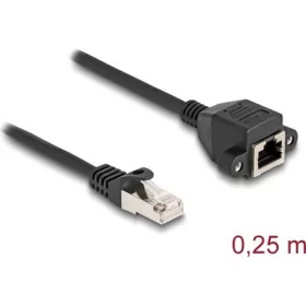   Delock RJ50 S/FTP -> RJ50 S/FTP M/F adatkábel hosszabbító 0.25m fekete