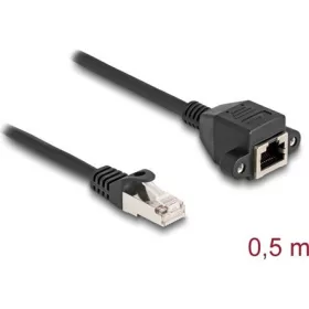   Delock RJ50 S/FTP -> RJ50 S/FTP M/F adatkábel hosszabbító 0.5m fekete