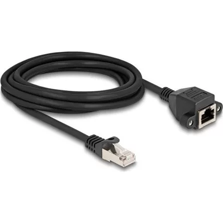 Delock RJ50 S/FTP -> RJ50 S/FTP M/F adatkábel hosszabbító 3m fekete