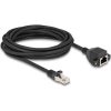 Delock RJ50 S/FTP -> RJ50 S/FTP M/F adatkábel hosszabbító 5m fekete