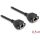 Delock RJ50 S/FTP -> RJ50 S/FTP F/F adatkábel 0.5m fekete