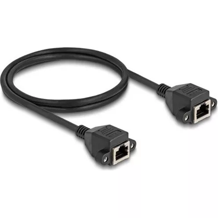 Delock RJ50 S/FTP -> RJ50 S/FTP F/F adatkábel 1m fekete