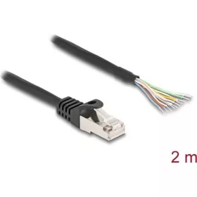   Delock RJ50 S/FTP -> nyitott vezeték M/M adatkábel 2m fekete