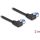 Delock RJ45 CAT6A S/FTP -> RJ45 CAT6A S/FTP M/M adatkábel 2m fekete 90° bal/bal