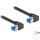 Delock RJ45 CAT6A S/FTP -> RJ45 CAT6A S/FTP M/M adatkábel 2m fekete 90° jobb/jobb